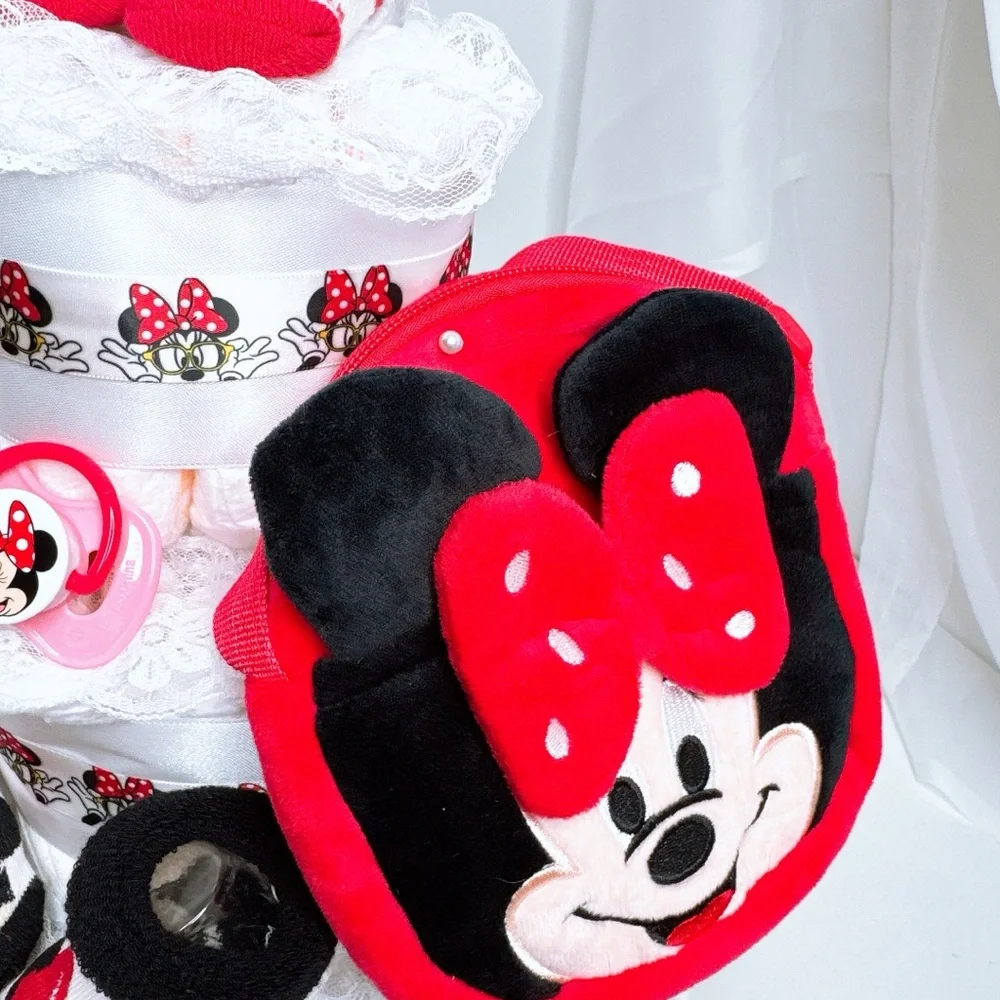 Minnie Mouse Diaper Cake, Baby Shower Gift